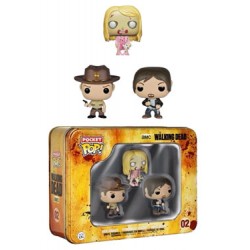 The Walking Dead pack 3 Pocket POP! Tins figurines 4 cm