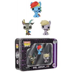 Mon petit poney pack 3 Pocket POP! Tins figurines 4 cm