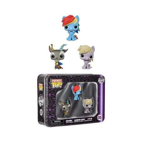 Mon petit poney pack 3 Pocket POP! Tins figurines 4 cm