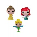 Disney pack 3 figurines Pocket POP! Vinyl Tin Tinkerbell, Belle, Ariel 4 cm