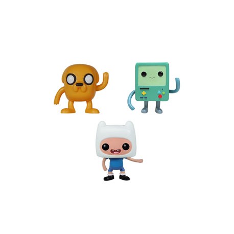 Adventure Time pack 3 figurines Pocket POP! Vinyl Tin Finn, Jake, BMO 4 cm