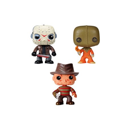 Horror pack 3 Pocket POP! Tins figurines Jason Voorhees, Freddy Krueger & Sam 4 cm