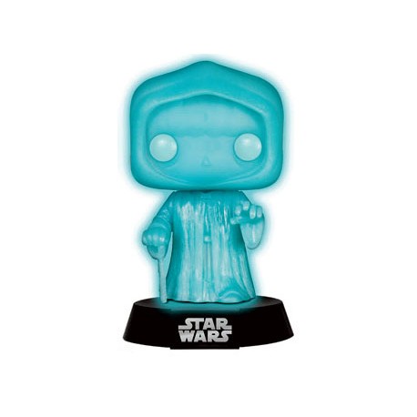 Star Wars Bobble Head POP! Vinyl Holographic Emperor Glow-In-The-Dark 9 cm