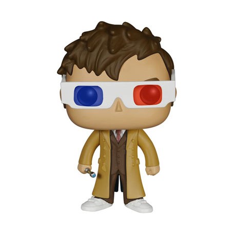 Doctor Who Figurine POP! Television Vinyl 10th Doctor 3-D Specs Limited Edition 9 cm