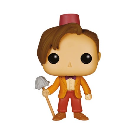 Doctor Who Figurine POP! Television Vinyl 11th Doctor with Fez & Mop 9 cm