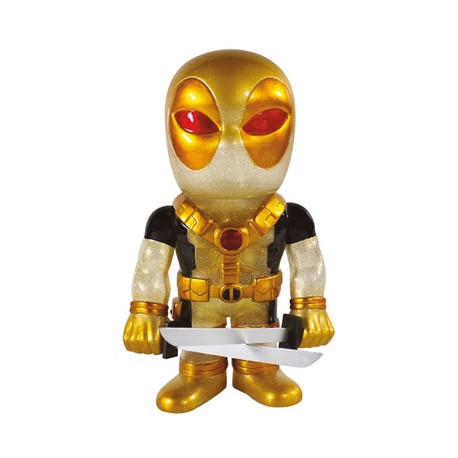 Marvel Comics figurine Hikari Sofubi Glitter Black & Gold Deadpool 19 cm