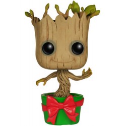 Les Gardiens de la Galaxie POP! Vinyl Bobble Head Holiday Dancing Groot 10 cm