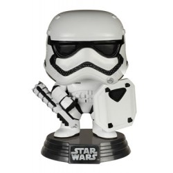 Star Wars Episode VII POP! Vinyl Bobble Head First Order Stormtrooper with Shield 9 cm