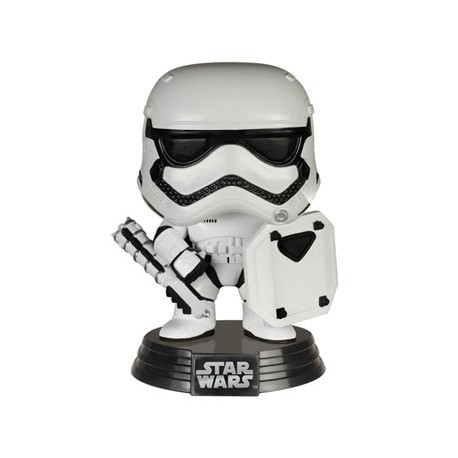 Star Wars Episode VII POP! Vinyl Bobble Head First Order Stormtrooper with Shield 9 cm