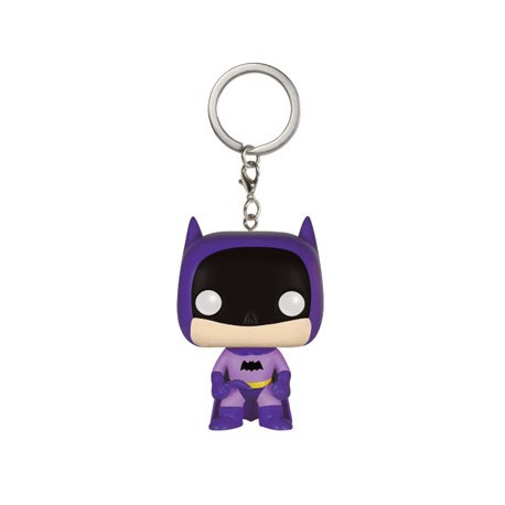 DC Comics porte-clés Pocket POP! Vinyl 75th Anniversary Batman Purple 4 cm