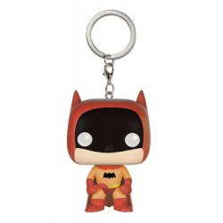 DC Comics porte-clés Pocket POP! Vinyl 75th Anniversary Batman Orange 4 cm