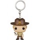 The Walking Dead POP! Vinyl porte-clés Rick Grimes Blood Spatter 4 cm