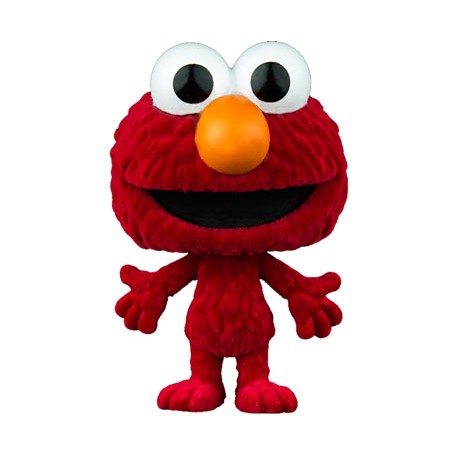 1 rue Sésame Figurine POP! TV Vinyl Elmo (Flocked) 9 cm