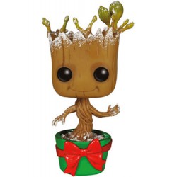 Les Gardiens de la Galaxie POP! Vinyl Bobble Head Snowy Metallic Holiday Dancing Groot 9 cm