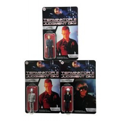 Terminator 2 ReAction assortiment figurines T-1000 10 cm (6)