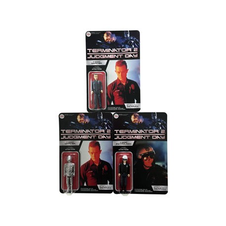 Terminator 2 ReAction assortiment figurines T-1000 10 cm (6)