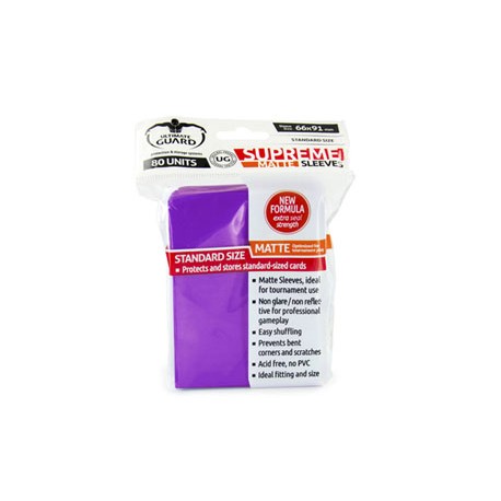 Ultimate Guard Supreme Sleeves Standard Size Matte Purple (80)