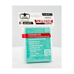 Ultimate Guard 80 pochettes Supreme Sleeves taille standard Turquoise