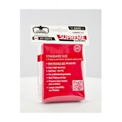 Ultimate Guard 80 pochettes Supreme Sleeves taille standard Rouge