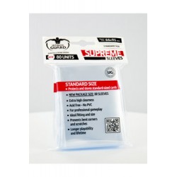 Ultimate Guard 80 pochettes Supreme Sleeves taille standard Transparent