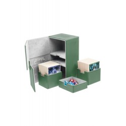 Ultimate Guard boîte pour cartes Twin Flip´n´Tray Deck Case 200+ taille standard XenoSkin Vert
