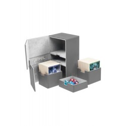 Ultimate Guard boîte pour cartes Twin Flip´n´Tray Deck Case 200+ taille standard XenoSkin Gris