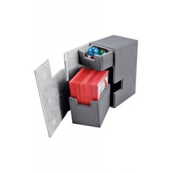 Ultimate Guard boîte pour cartes Flip´n´Tray Deck Case 80+ taille standard XenoSkin Gris