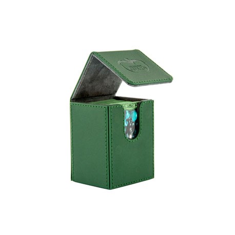 Ultimate Guard boîte pour cartes Flip Deck Case 80+ taille standard XenoSkin Vert