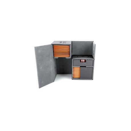 Ultimate Guard boîte pour cartes Twin Flip´n´Tray Deck Case 160+ taille standard XenoSkin Gris