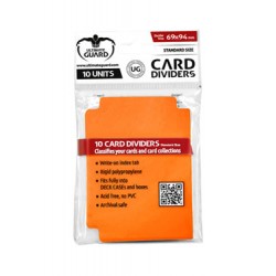 Ultimate Guard 10 intercalaires pour cartes Card Dividers taille standard Orange