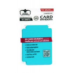 Ultimate Guard 10 intercalaires pour cartes Card Dividers taille standard Aigue-marine