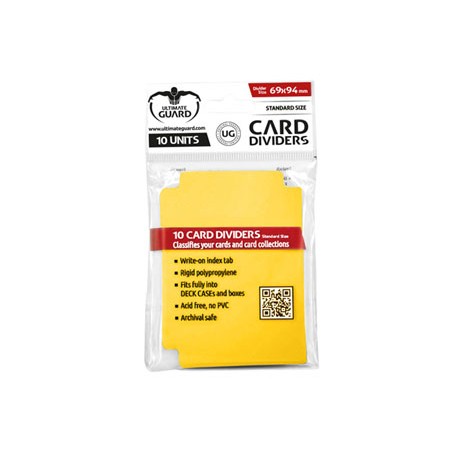 Ultimate Guard 10 intercalaires pour cartes Card Dividers taille standard Jaune