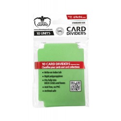 Ultimate Guard 10 intercalaires pour cartes Card Dividers taille standard Vert