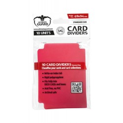 Ultimate Guard 10 intercalaires pour cartes Card Dividers taille standard Rouge