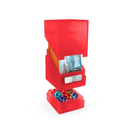 Ultimate Guard boîte pour cartes Monolith Deck Case 100+ taille standard Rubis