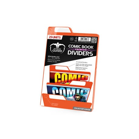 Ultimate Guard 25 intercalaires pour Comics Premium Comic Book Dividers Orange