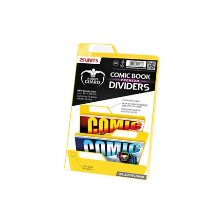 Ultimate Guard 25 intercalaires pour Comics Premium Comic Book Dividers Jaune