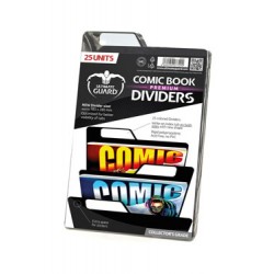 Ultimate Guard 25 intercalaires pour Comics Premium Comic Book Dividers Noir