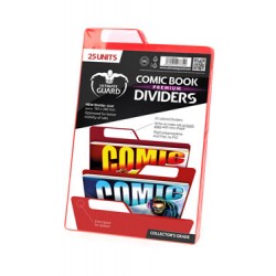 Ultimate Guard 25 intercalaires pour Comics Premium Comic Book Dividers Rouge