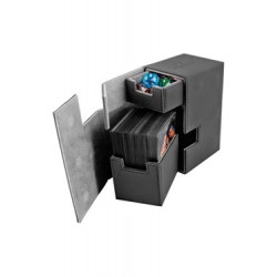 Ultimate Guard boîte pour cartes Flip´n´Tray Deck Case 80+ taille standard XenoSkin Noir