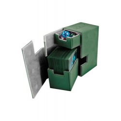 Ultimate Guard boîte pour cartes Flip´n´Tray Deck Case 80+ taille standard XenoSkin Vert