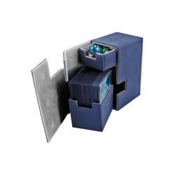 Ultimate Guard boîte pour cartes Flip´n´Tray Deck Case 80+ taille standard XenoSkin Bleu