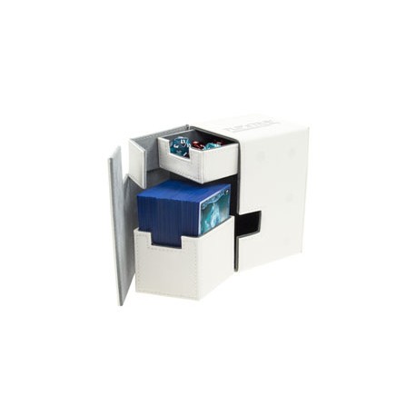 Ultimate Guard boîte pour cartes Flip´n´Tray Deck Case 100+ taille standard XenoSkin Blanc