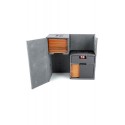 Ultimate Guard boîte pour cartes Twin Flip´n´Tray Deck Case 160+ taille standard XenoSkin Gris