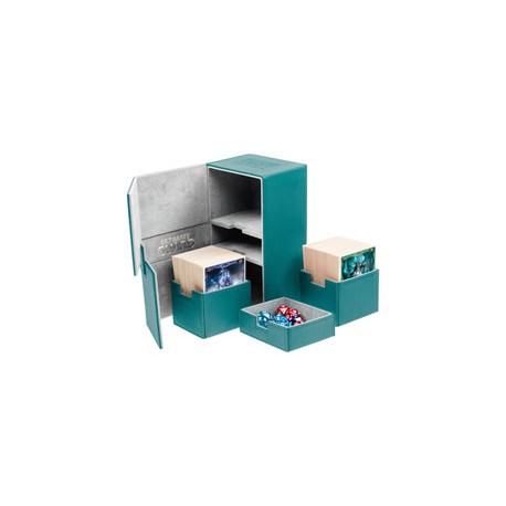 Ultimate Guard boîte pour cartes Twin Flip´n´Tray Deck Case 200+ taille standard XenoSkin Pétrole