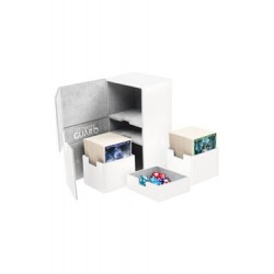 Ultimate Guard boîte pour cartes Twin Flip´n´Tray Deck Case 200+ taille standard XenoSkin Blanc