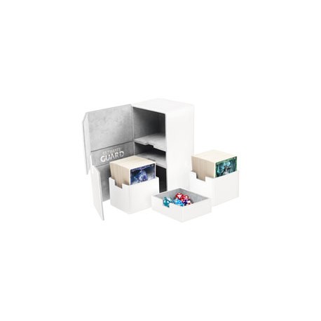 Ultimate Guard boîte pour cartes Twin Flip´n´Tray Deck Case 200+ taille standard XenoSkin Blanc