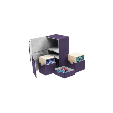 Ultimate Guard boîte pour cartes Twin Flip´n´Tray Deck Case 200+ taille standard XenoSkin Violet