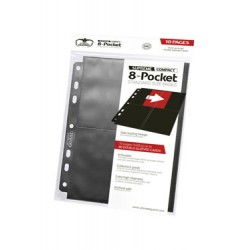 Ultimate Guard 8-Pocket Compact Pages Side-Loading Noir (10)