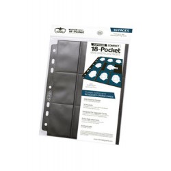 Ultimate Guard 18-Pocket Compact Pages Mini American Noir (10)